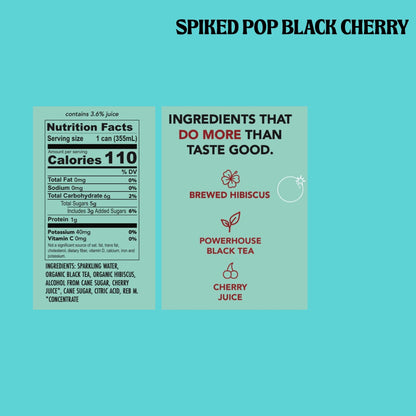 Spiked Pop Black Cherry (6 Cans)