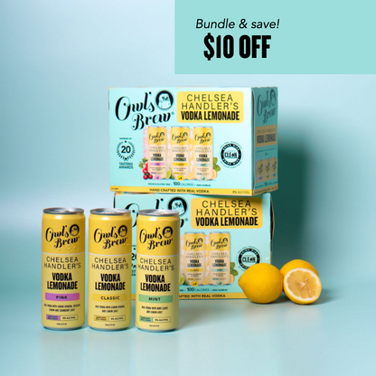 SAVE $10! Chelsea Handler's Vodka Lemonade Bundle (16 Cans)