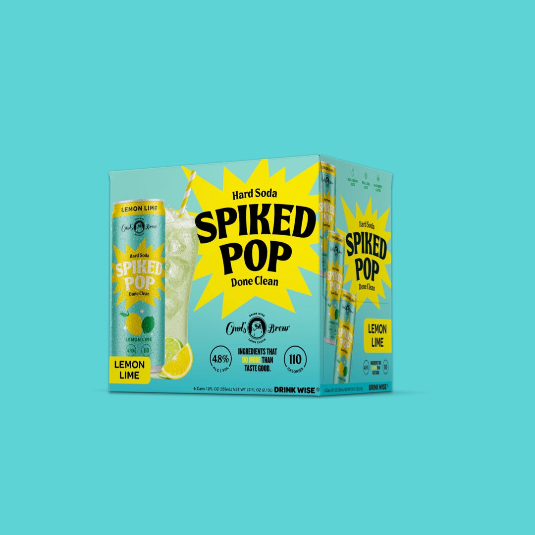 Spiked Pop Lemon Lime (6 Cans)